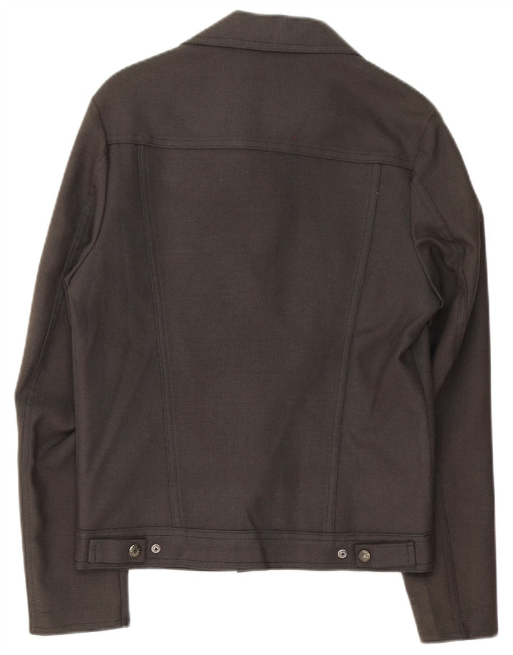 Vintage Herren Bomberjacke UK 34 XS Grau