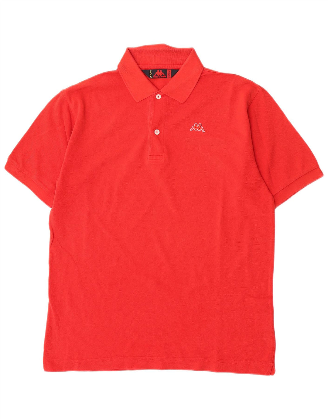 Kappa Herren-Poloshirt aus mittelroter Baumwolle