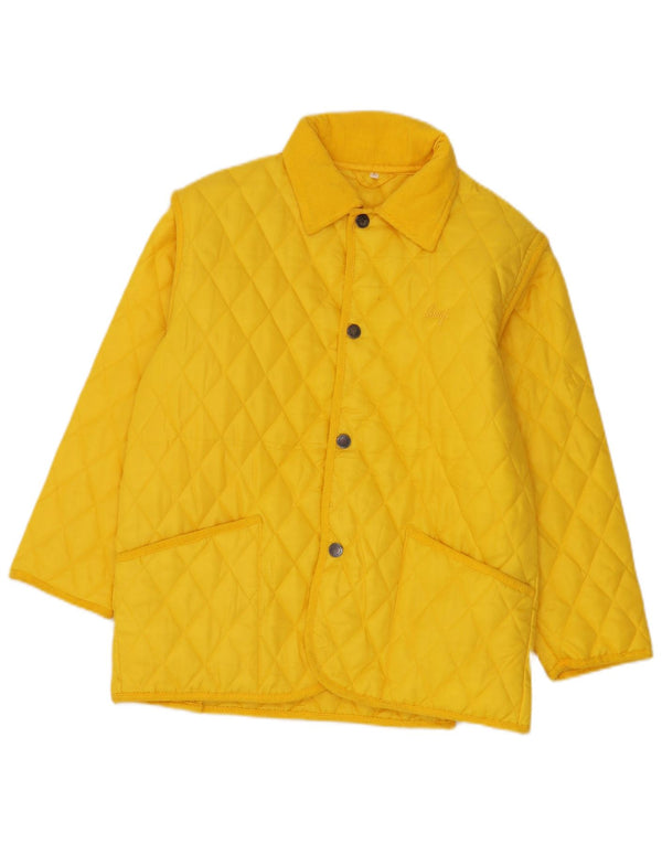 Brugi Herren Steppjacke UK 40 Large Gelb Polyamid