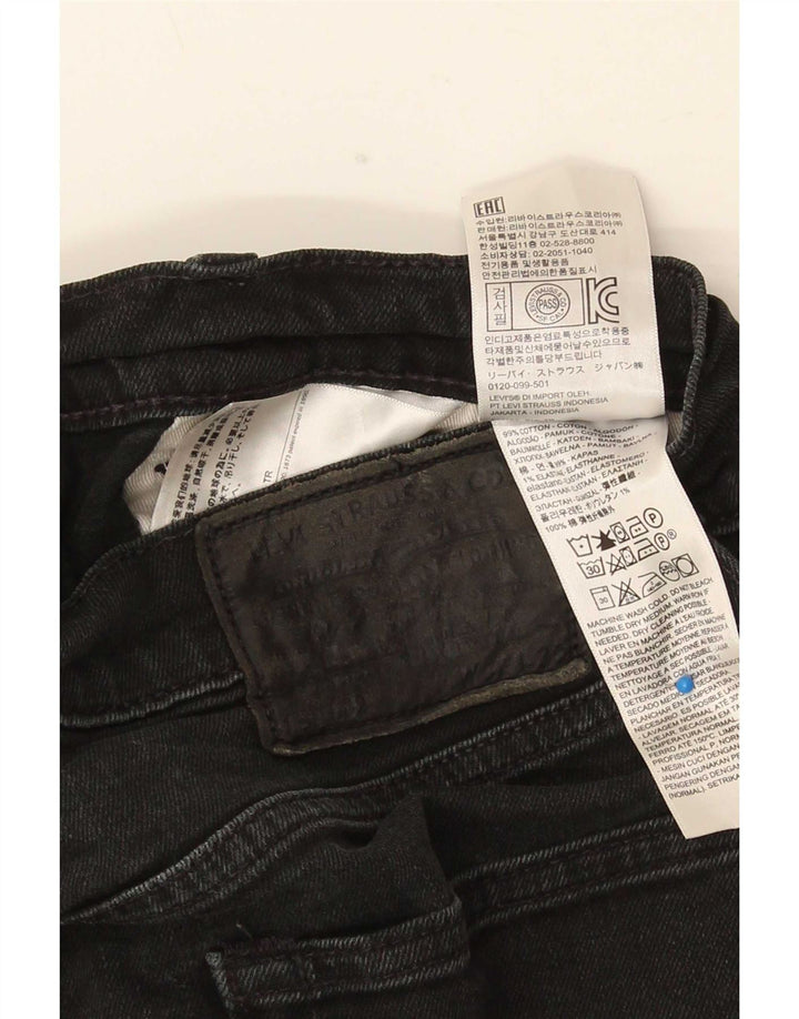 Levi's Herren Slim Jeans W32 L30 Schwarz Baumwolle