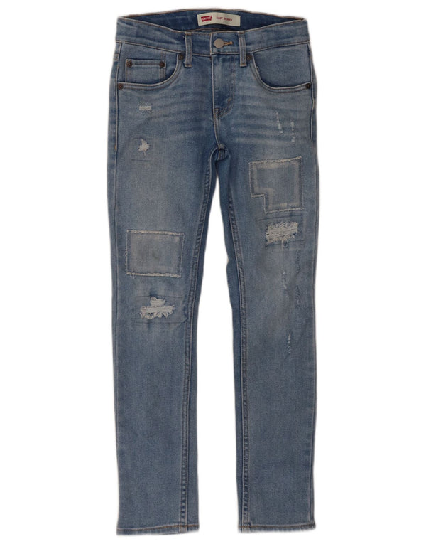 Levi's Jungen 510 Distressed Skinny Jeans 9–10 Jahre W28 L26 Blau