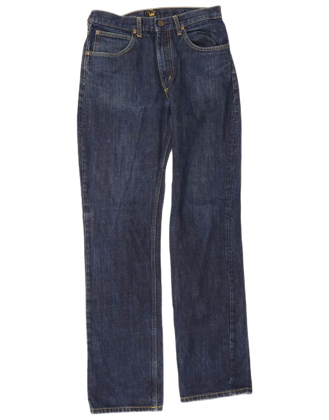 Lee Herren Brooklyn Straight Jeans W31 L34 Blaue Baumwolle