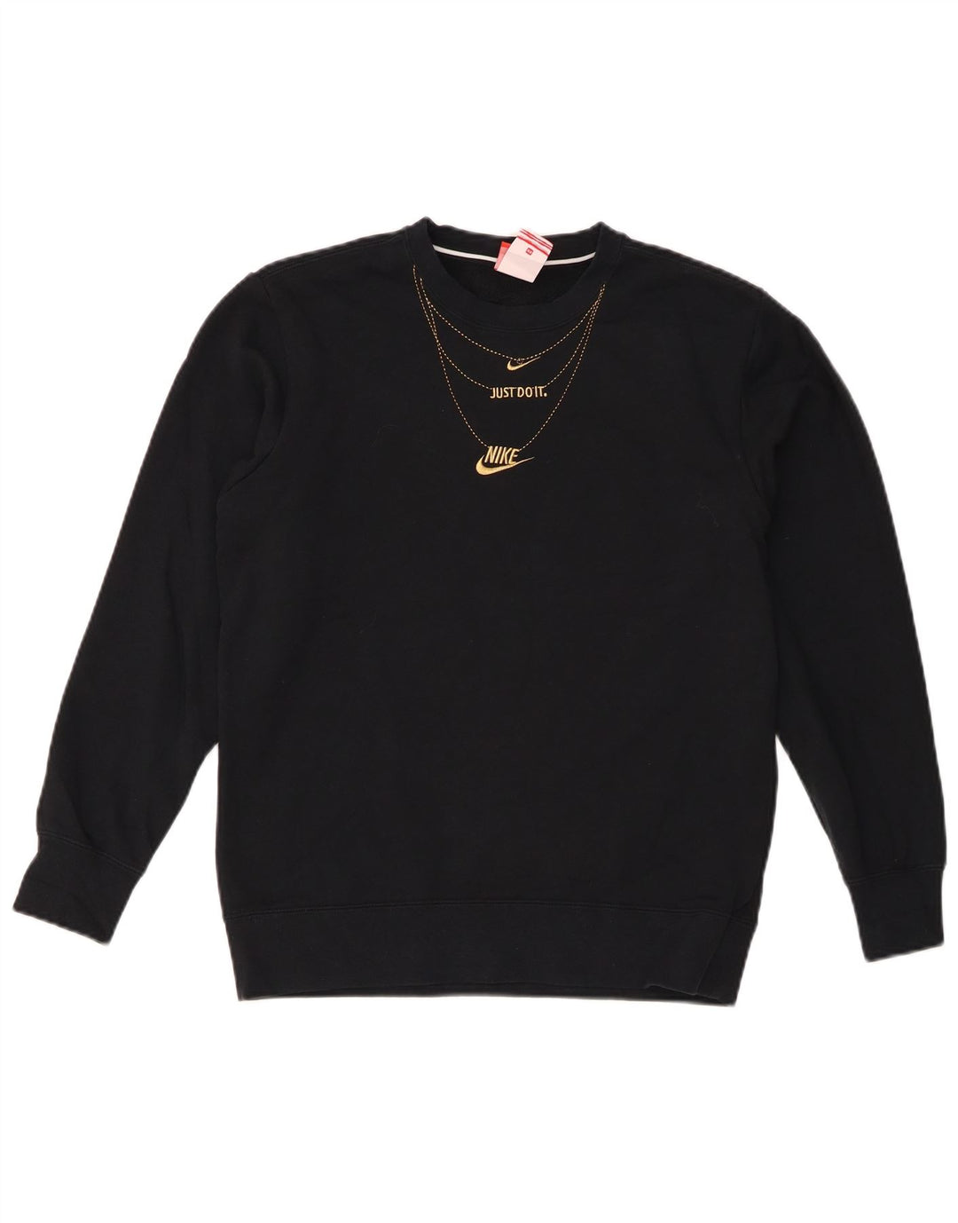 Nike Herren-Sweatshirt mit Grafik, XS, schwarze Baumwolle