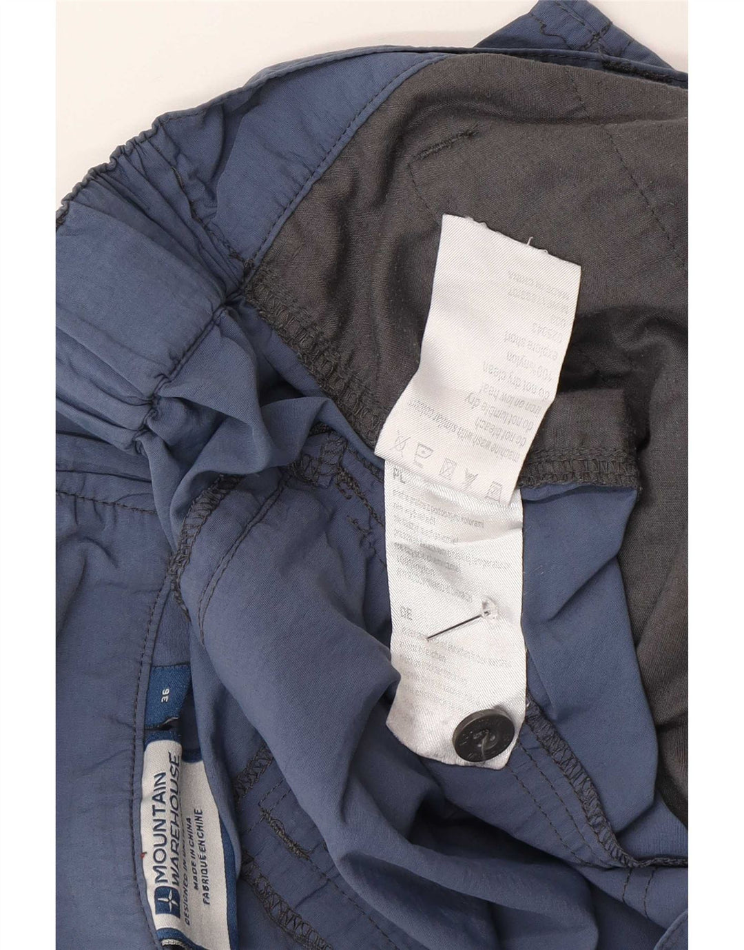 Mountain Warehouse Herren-Cargoshorts W36 Large Marineblaues Nylon