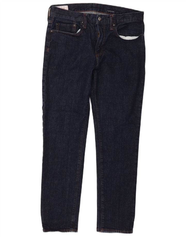 Gap Herren Slim Jeans W31 L30 Marineblaue Baumwolle