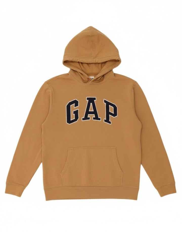 Gap Herren-Kapuzenpullover mit Grafik, Größe S, beige, Baumwolle
