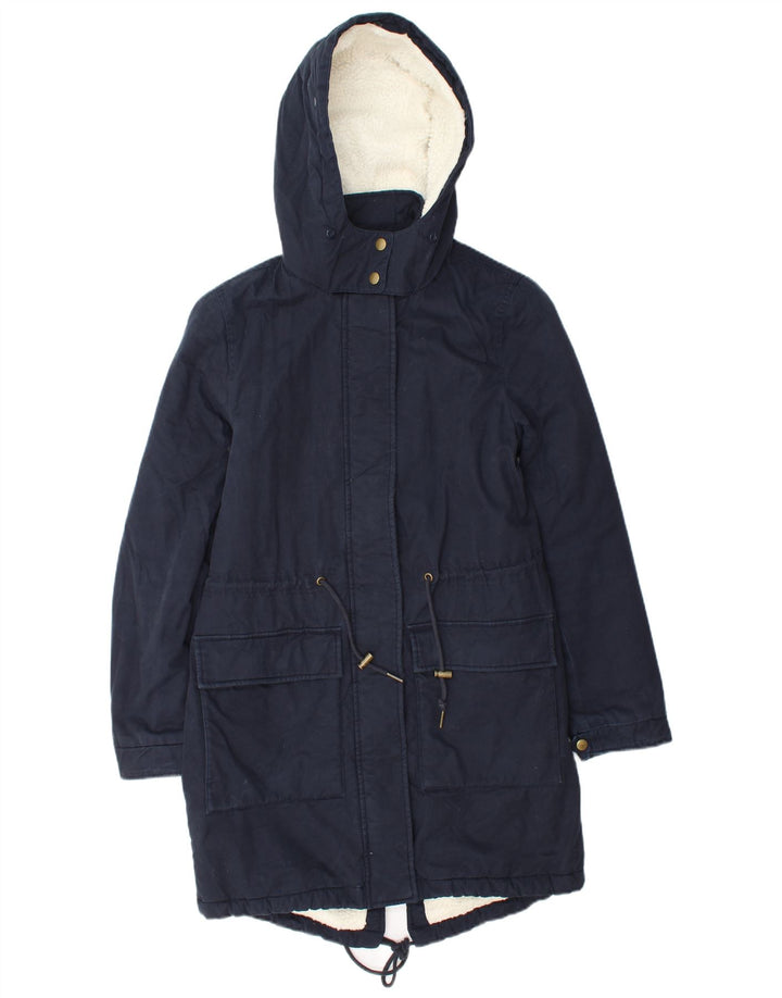 Marks & Spencer Herren-Parka in Übergröße mit Kapuze, Gr. 8, Marineblau