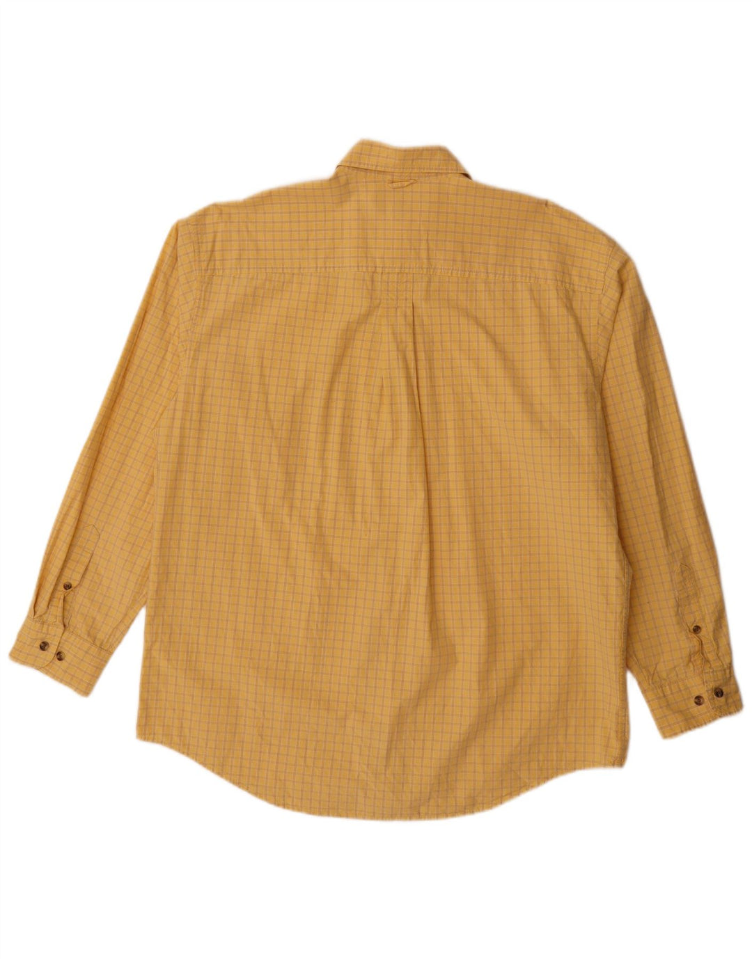 Timberland Herren-Hemd, groß, gelb kariert, Baumwolle