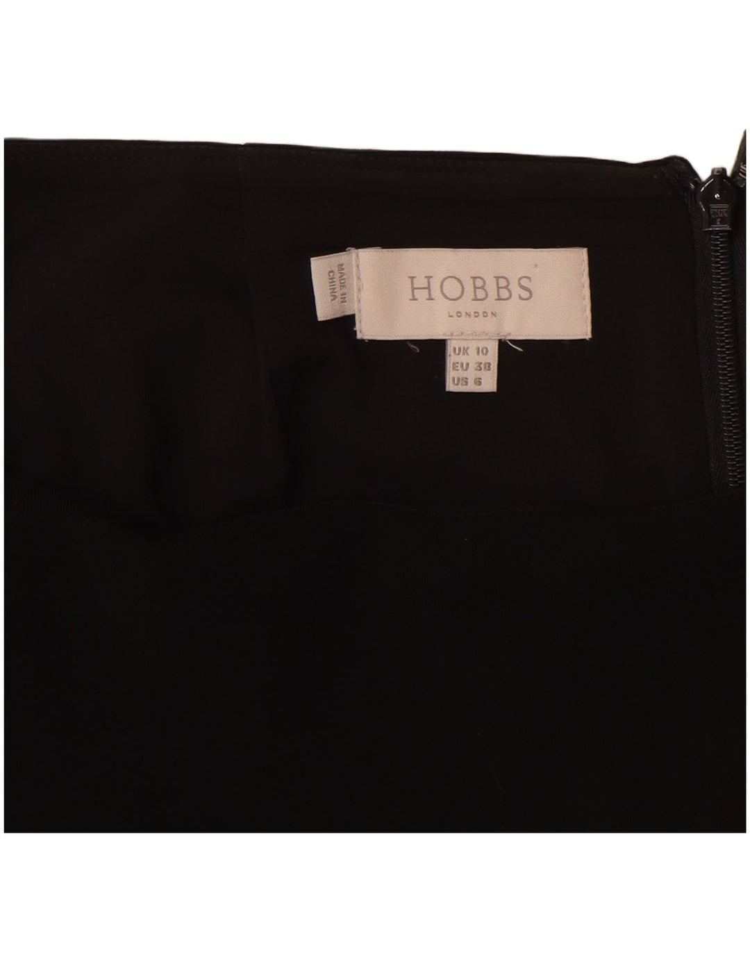 HOBBS Gerader Rock für Damen, UK 10, Größe S, W28, L26, Schwarz, Polyester