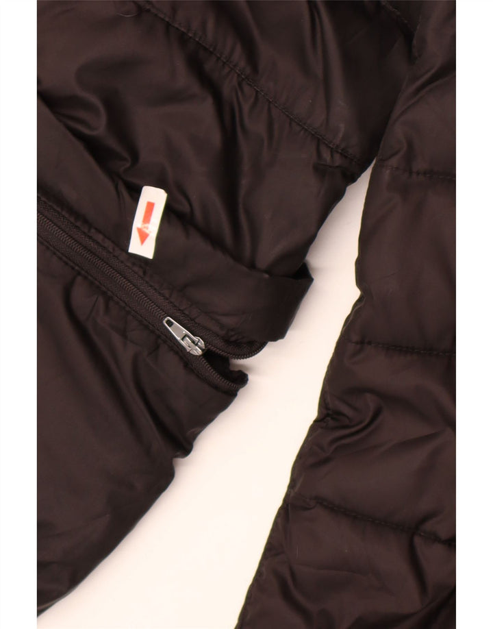 Geox Respira Damen Übergroße wattierte Jacke UK 10 Small Schwarz Polyester
