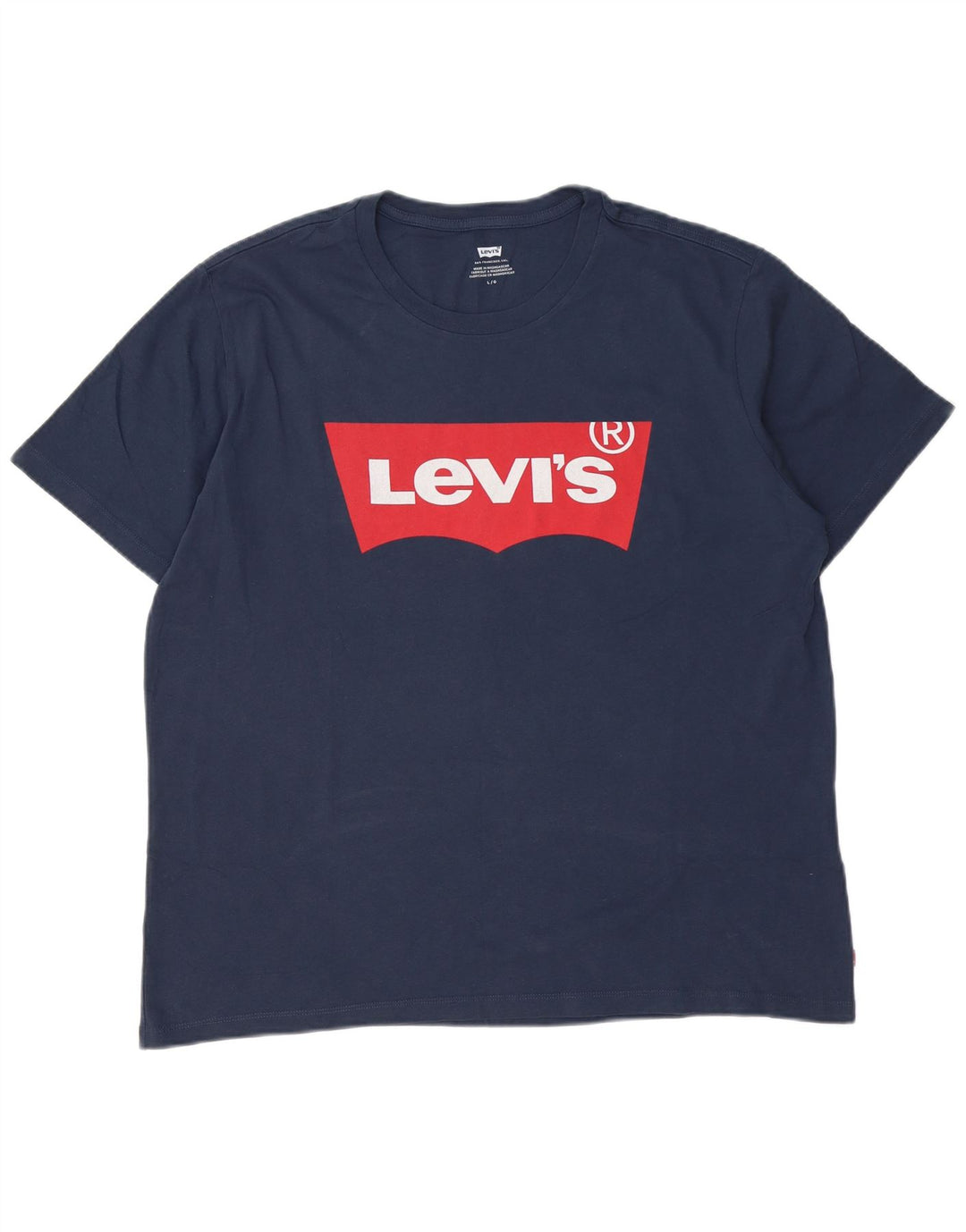 Levi's Herren-T-Shirt mit Grafik, Größe L, Marineblau