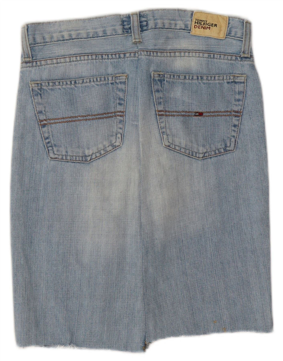 TOMMY HILFIGER Damen Jeansrock W28 Mittelblaue Baumwolle
