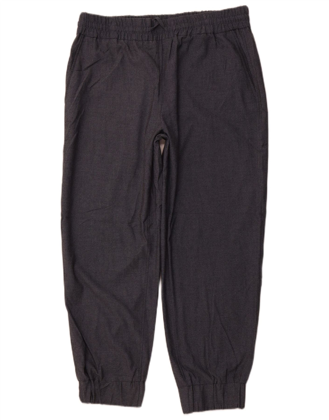 ZARA Damen Jogger Chinohose XL W32 L27 Grau Polyester