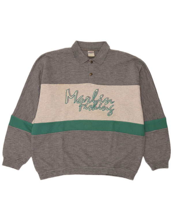 Campagnolo Herren-Sweatshirt mit Grafik, UK 44, XL, Grau, Farbblock