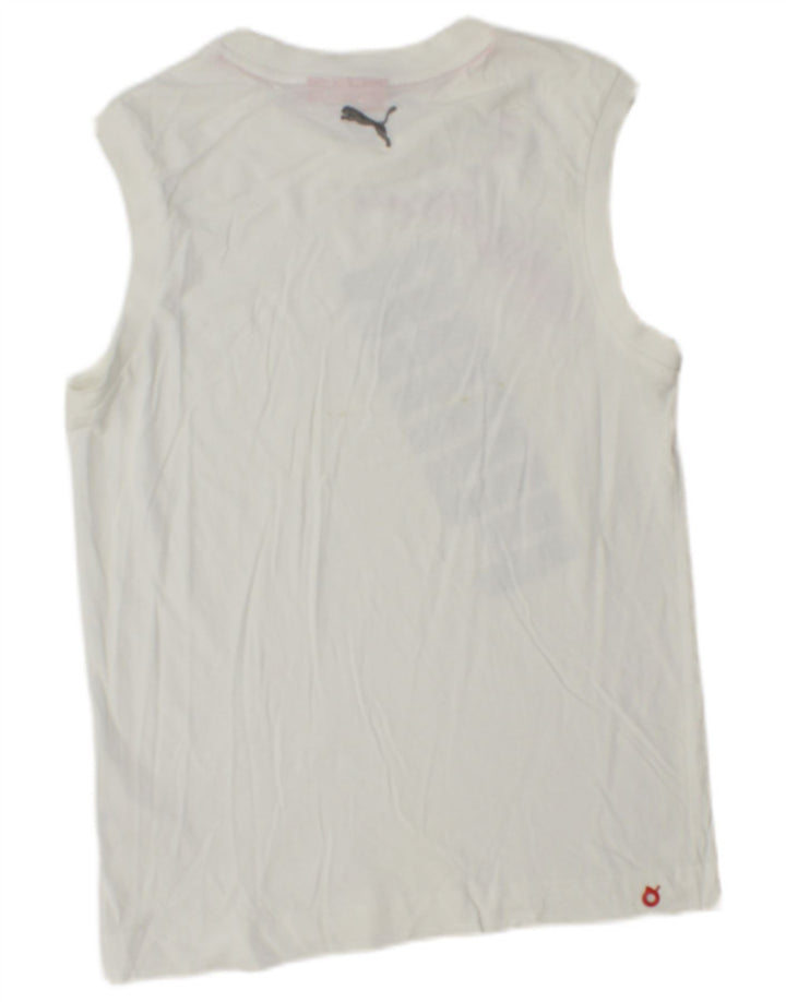 PUMA Herren Graphic Vest Top Small Weiß