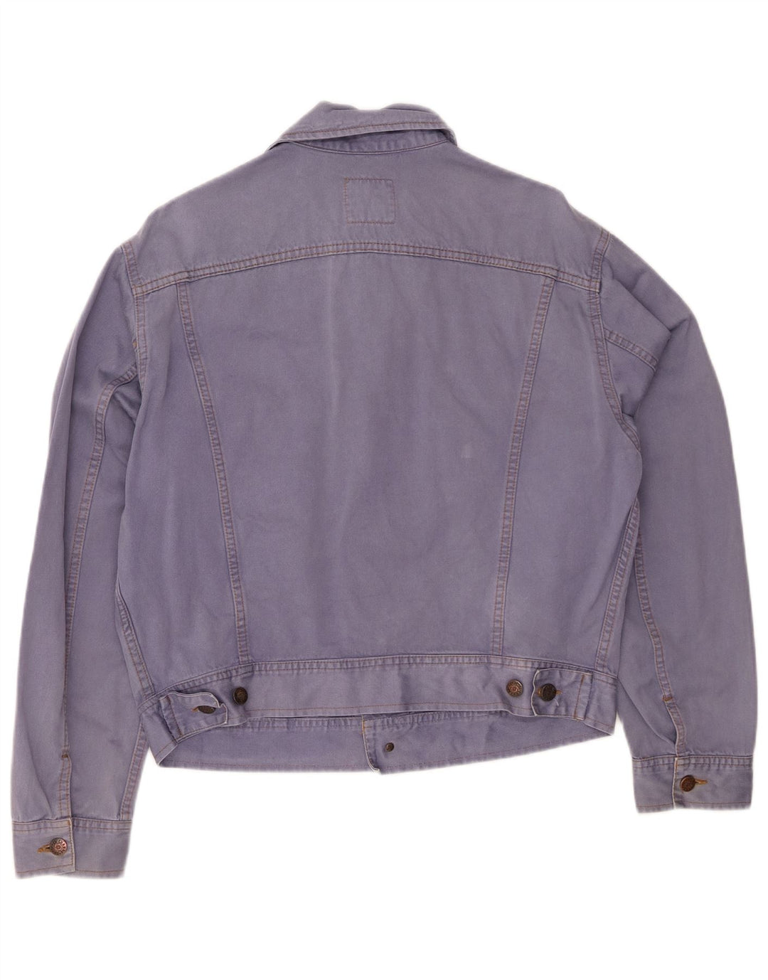 EL CHARRO Damen Crop Oversized Jeansjacke UK 14 Mittelblaue Baumwolle
