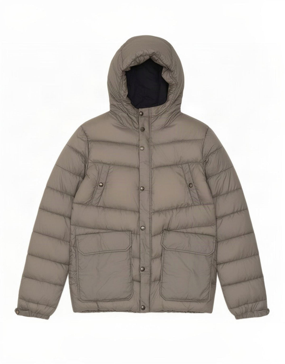 Woolrich Herren-Jacke mit Kapuze, gepolstert, Größe 40, Grau