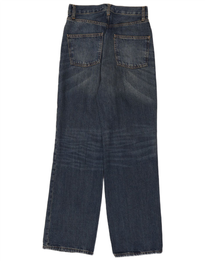 ZARA Womens Straight Jeans EU 34 2XS W24 L33 Blue