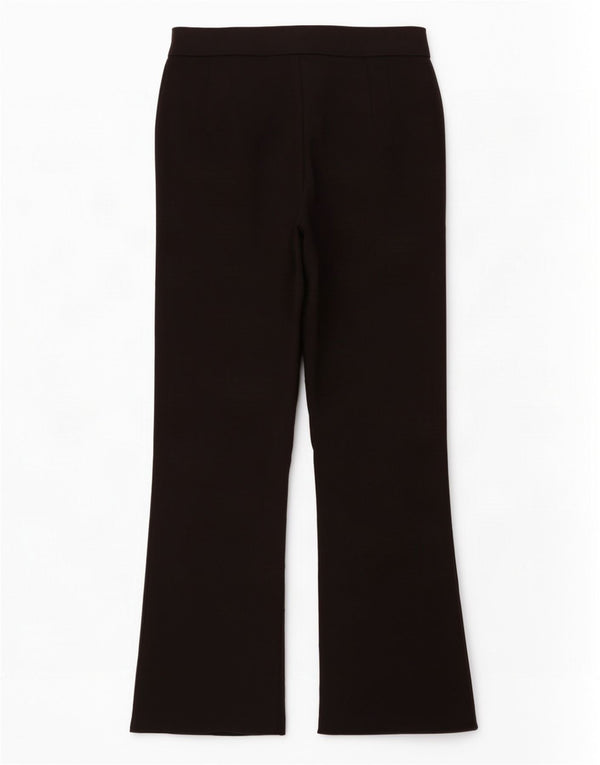 Zara Damen Crop Bootcut Freizeithose Small W26 L25 Schwarz