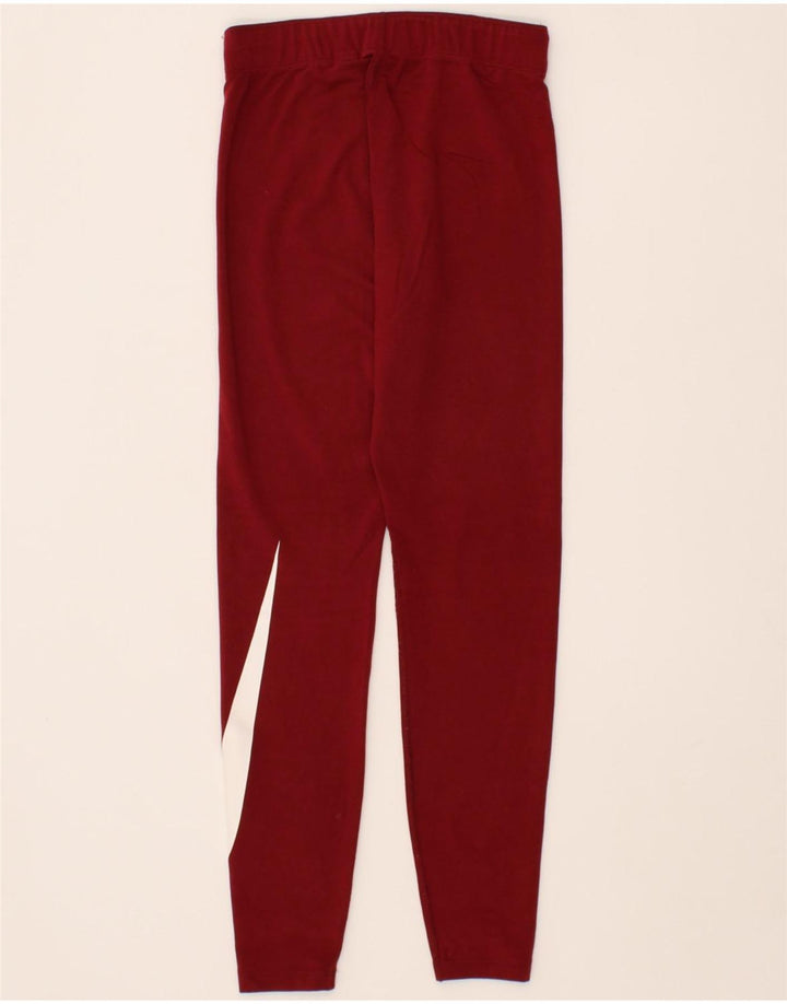 NIKE Womens Graphic Leggings UK 4 XS Red Cotton Vintage Nike and Second-Hand Nike from Messina Hembry 