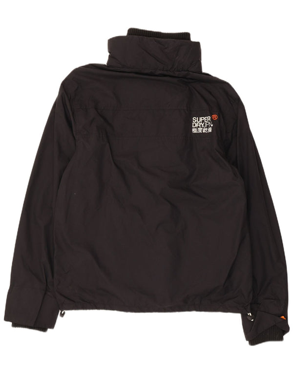 Superdry Damen Windcheater Graphic Windjacke UK 16 Large Schwarz