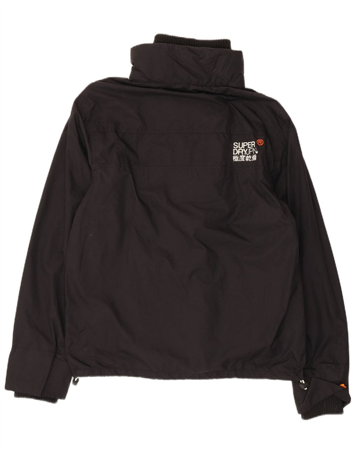 Superdry Damen Windcheater Graphic Windjacke UK 16 Large Schwarz