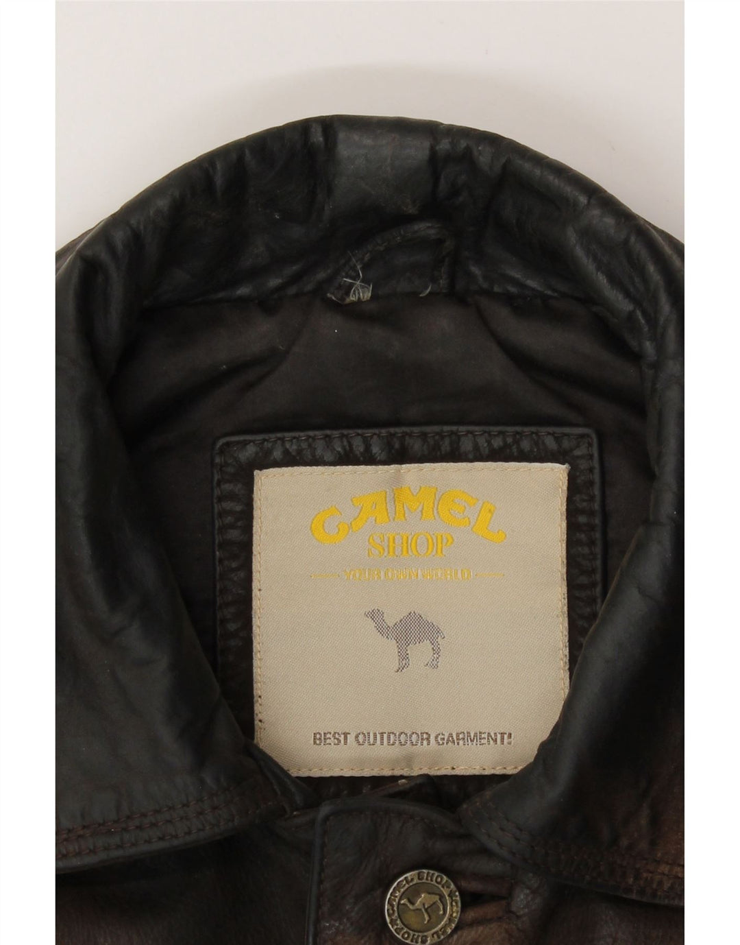 Camel Active Herren-Lederjacke, UK 38, mittelbraunes Leder