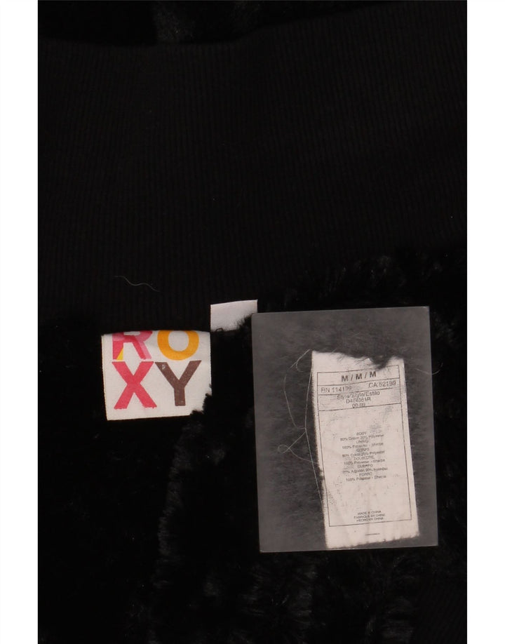 Roxy Damen-Bomberjacke mit Kapuze, UK 12, mittelviolette Karo-Baumwolle
