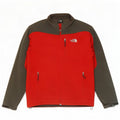 The North Face Herren-Windbreaker-Jacke, UK 40, Größe L, Rot, Farbblock