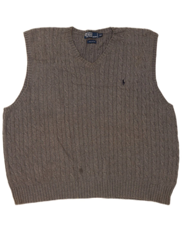 Polo Ralph Lauren Herren Weste Tank Top 2XL Grau Baumwolle