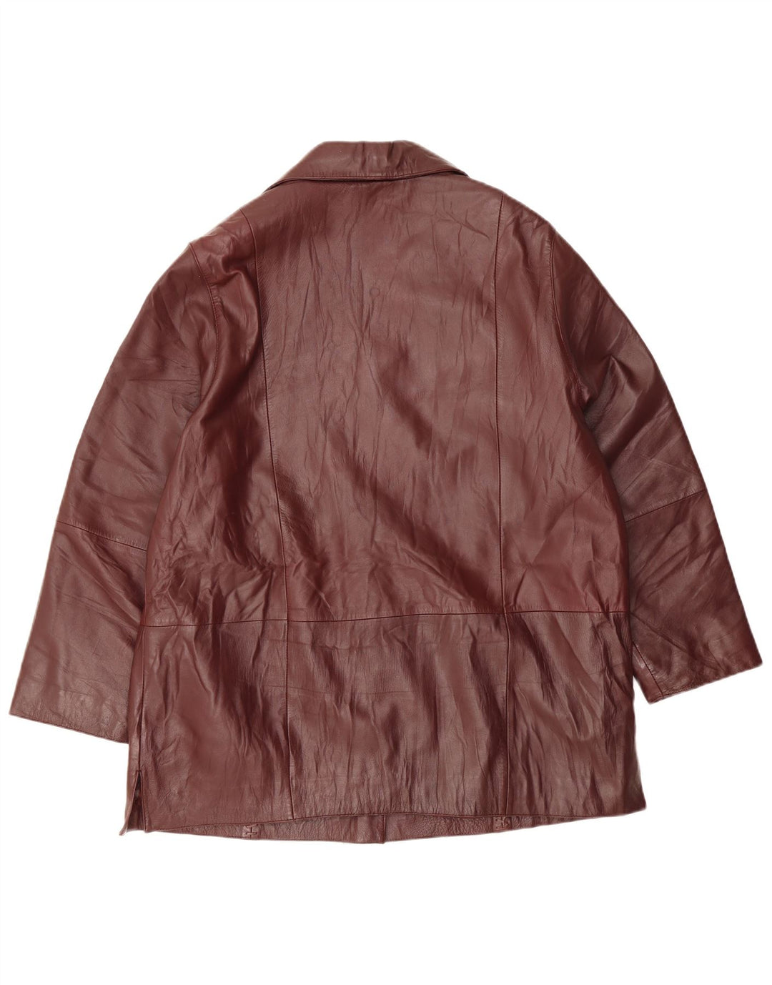 Morena Damen Ledermantel EU 44 XL Burgund