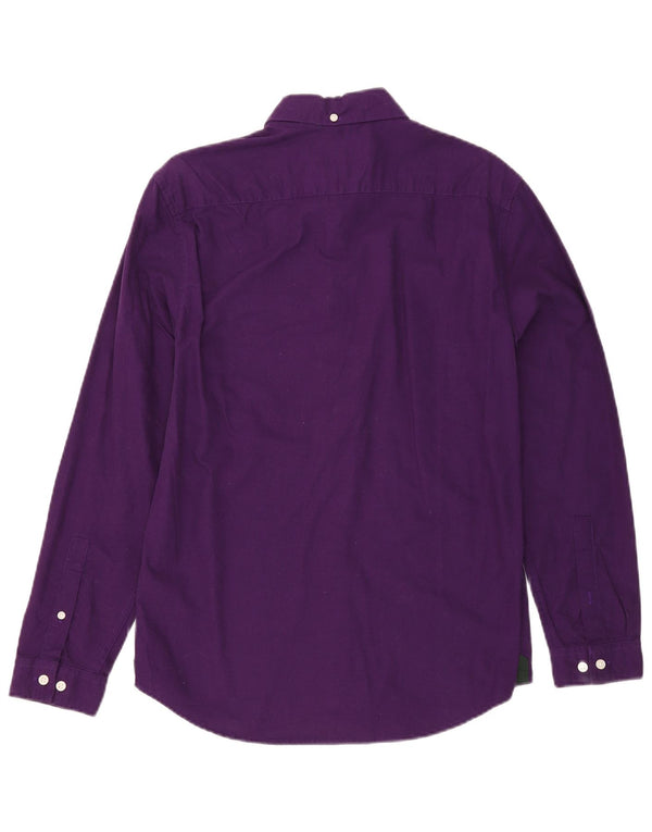 Jack Wills Slim-Fit-Hemd für Herren, Größe S, Lila, Baumwolle