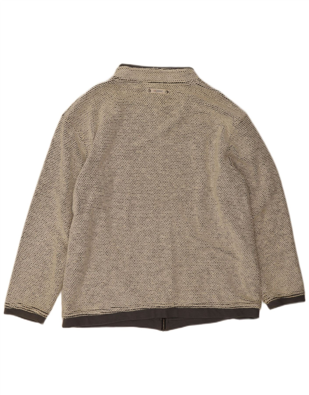 Weird Fish Herren-Trainingsanzug-Oberteil, Jacke, Größe L, Beige, Baumwolle