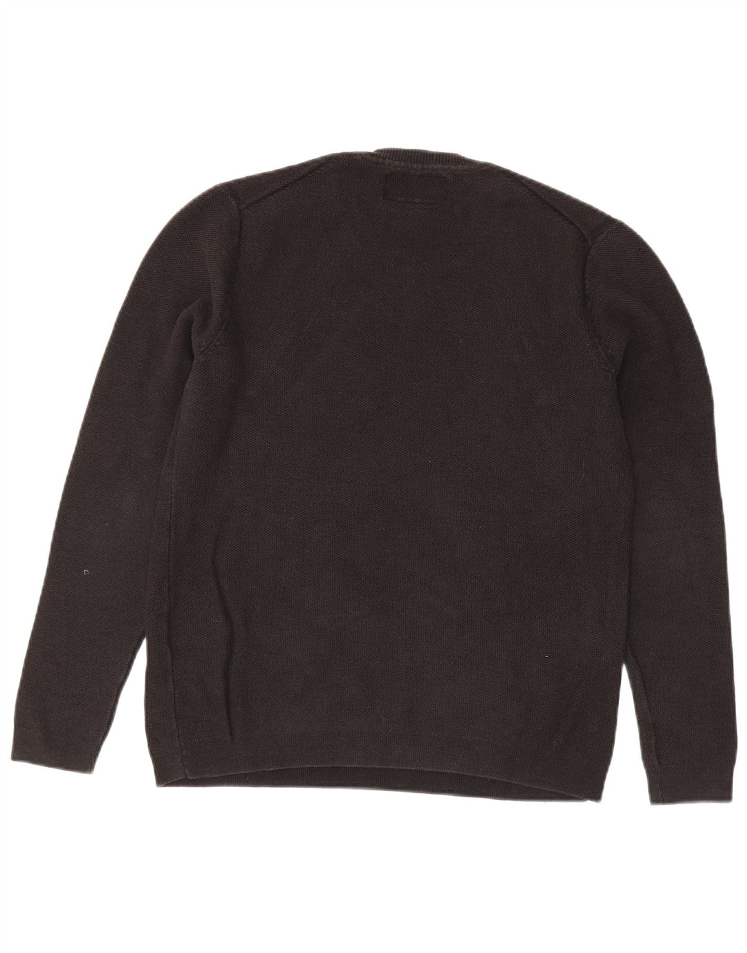Superdry Damen-Pullover mit Rundhalsausschnitt, UK 14, mittelschwarz, Baumwolle