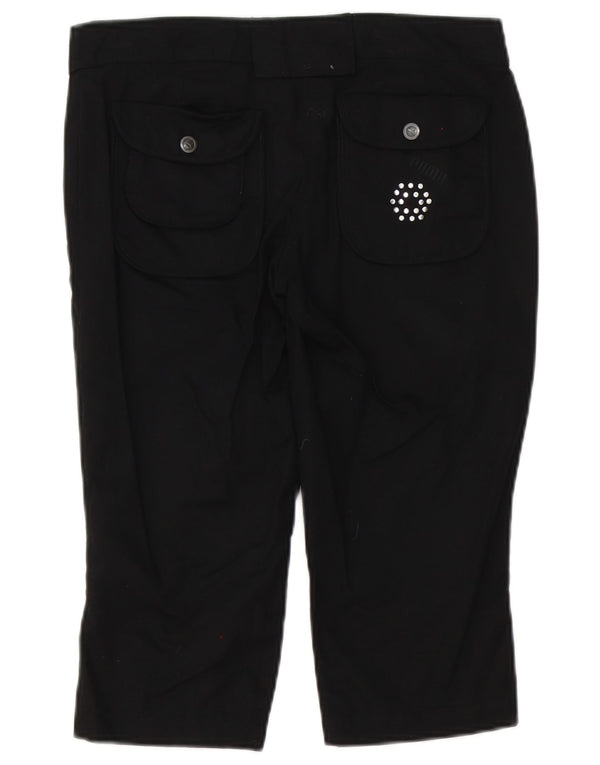 Puma Damen Capri-Hose mit niedriger Taille, UK 8, Größe S, W30, L17, Schwarz