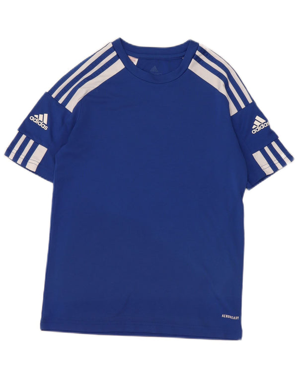 Adidas Jungen Aeroready T-Shirt Top 11–12 Jahre, blaues Polyester