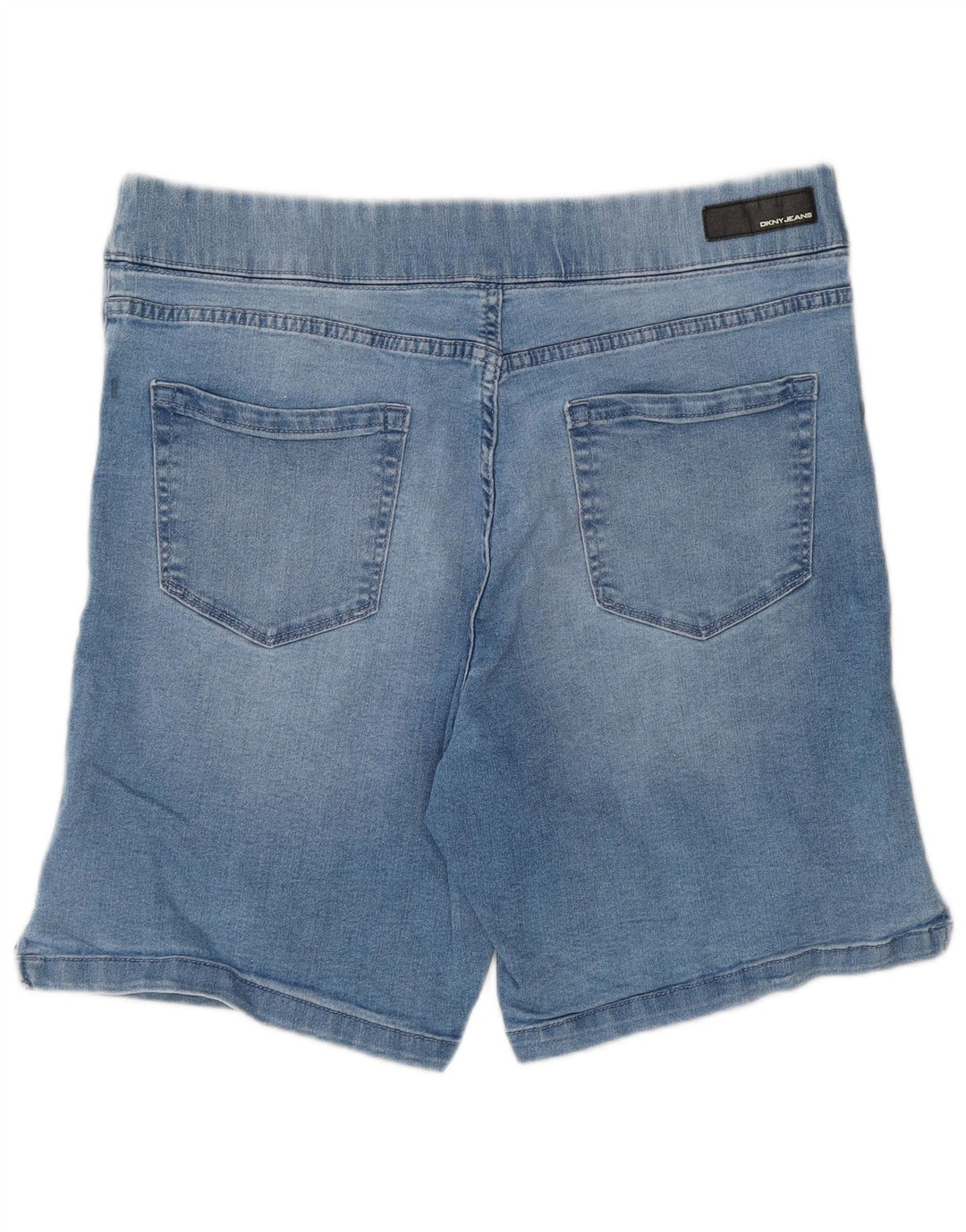 DKNY Damen Denim-Shorts, Größe L, W34, Blau, Baumwolle