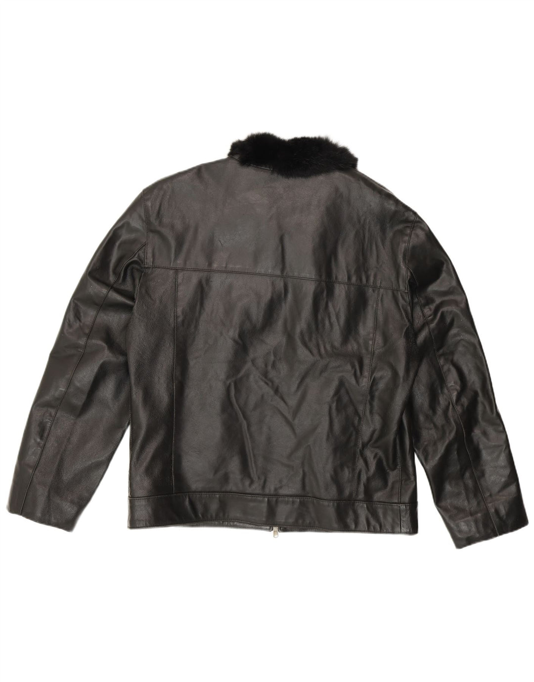 Society Damen Lederjacke UK 20 2XL Schwarzes Leder