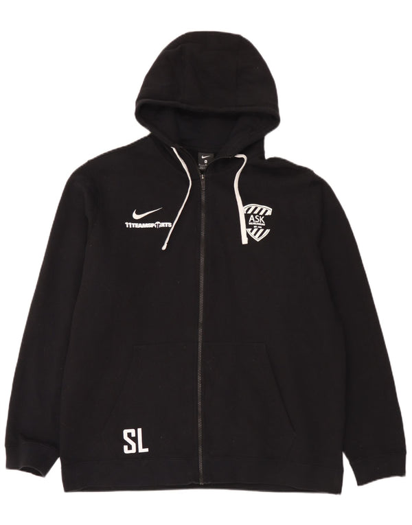 Nike Herren Graphic Zip Hoodie Pullover XL Schwarz Baumwolle