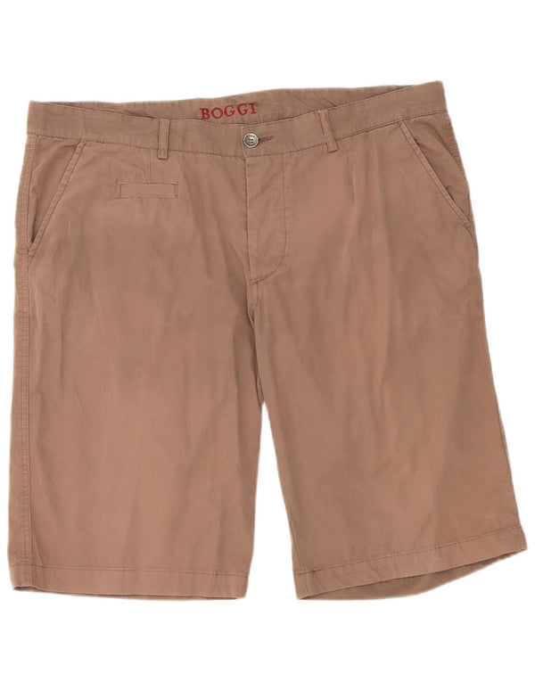 Boggi Herren Chino Shorts IT 56 3XL W40 Braune Baumwolle