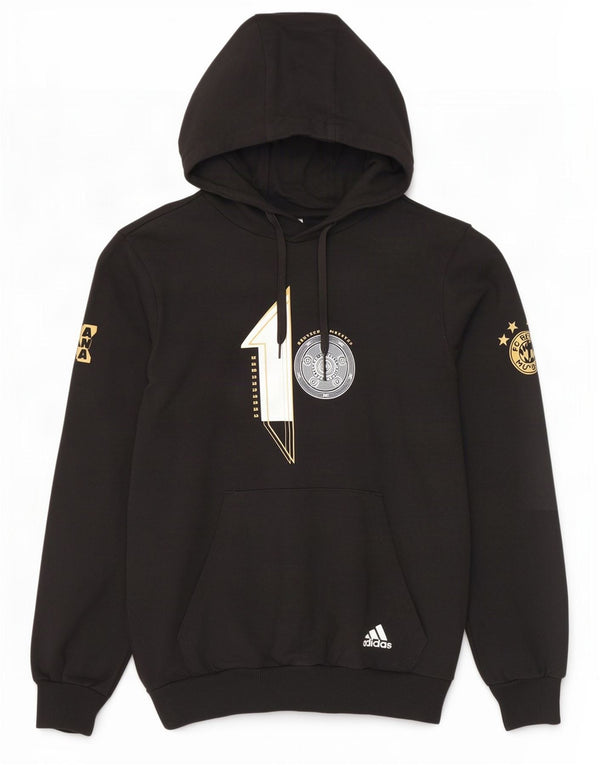 Adidas Herren FC Bayern München Grafik Kapuzenpullover Small Schwarz Baumwolle