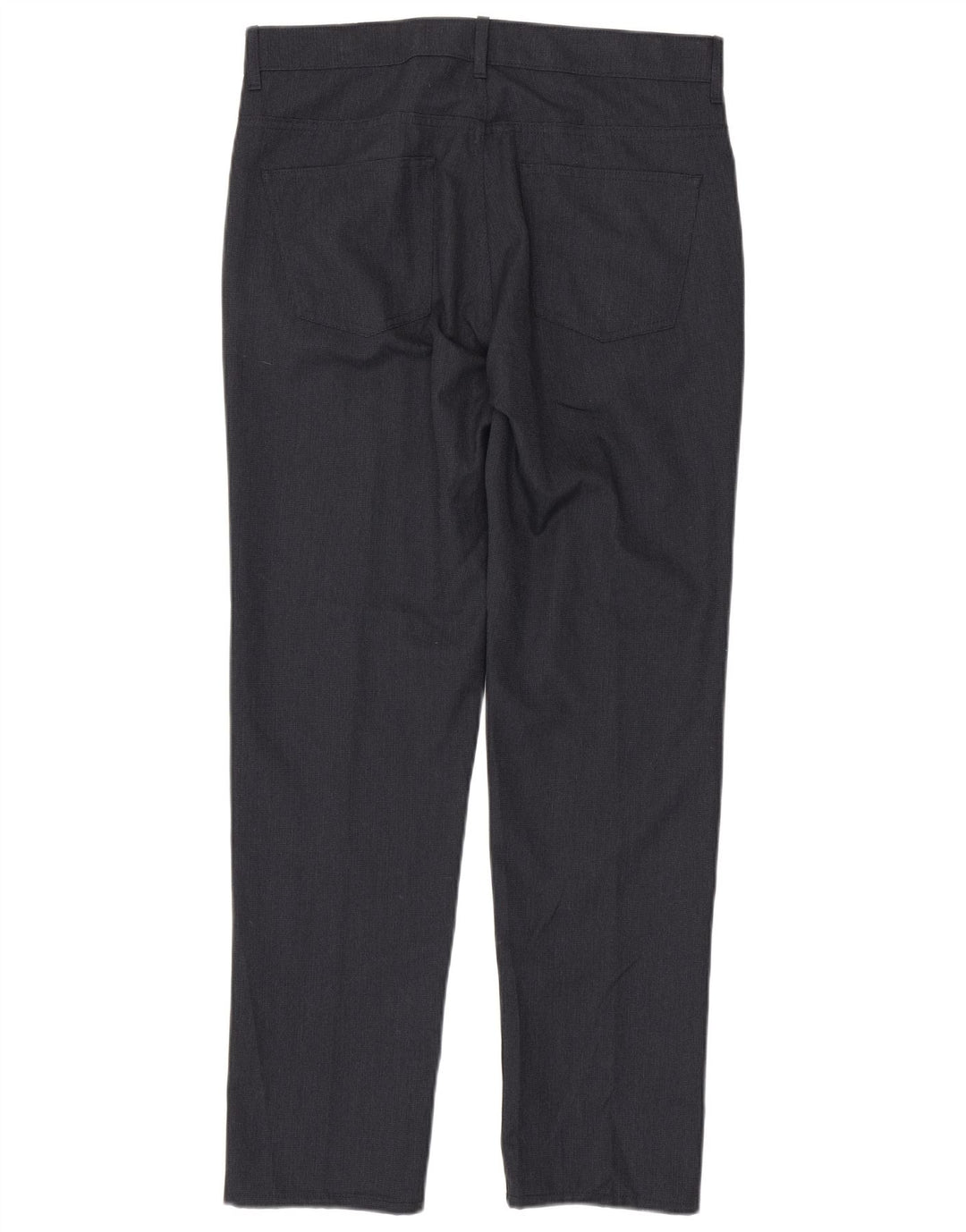 Gerade Herren-Anzughose von Marks & Spencer, W34, L33, marineblaues Polyester