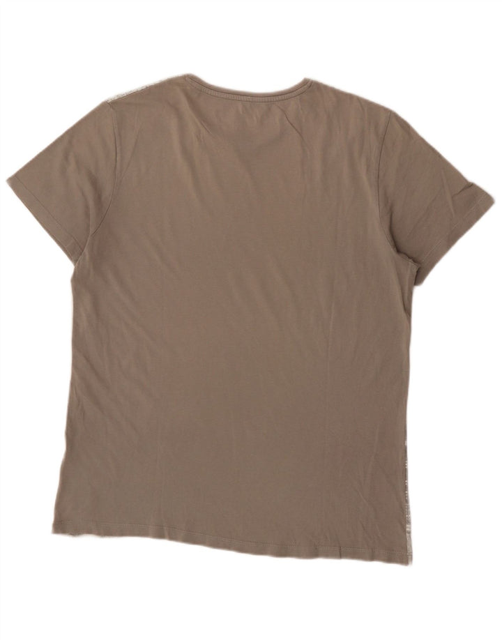 Jack & Jones Herren Grafik T-Shirt Top XL Grau