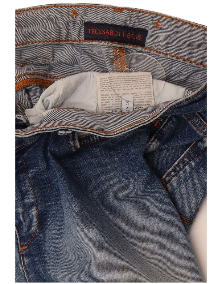 Trussardi Damen Distressed Skinny Jeans W29 L32 Blau