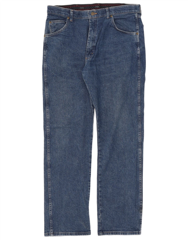 Wrangler Herren-Jeans mit normaler Passform, gerade Passform, W36, L32, blaue Baumwolle