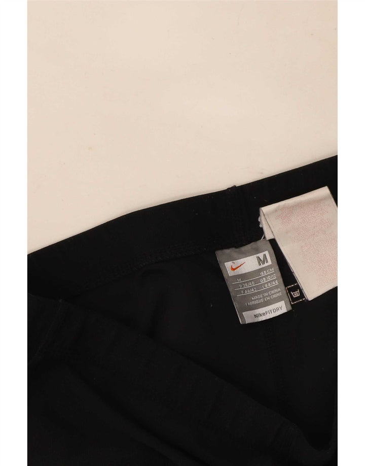 Nike Damen Capri-Leggings UK 10/12 Mittelschwarzes Polyester