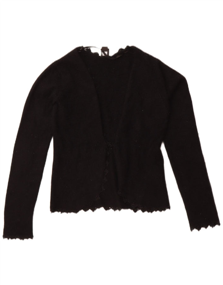 Esprit Mädchen-Cardigan-Pullover, 12–13 Jahre, schwarze Wolle