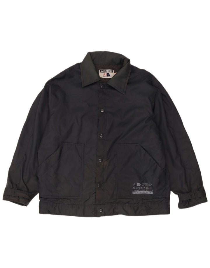 Americanino Herren Bomberjacke UK 40 Large Schwarz Nylon