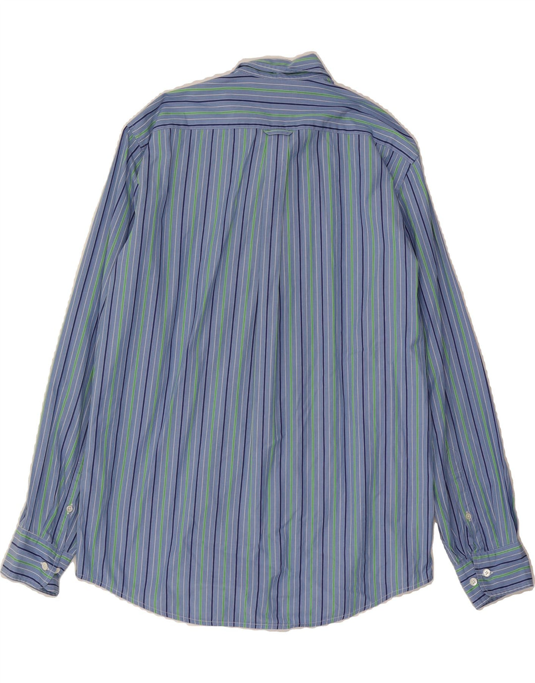 FACONNABLE Mens Shirt Large Blue Pinstripe Cotton Vintage Faconnable and Second-Hand Faconnable from Messina Hembry 