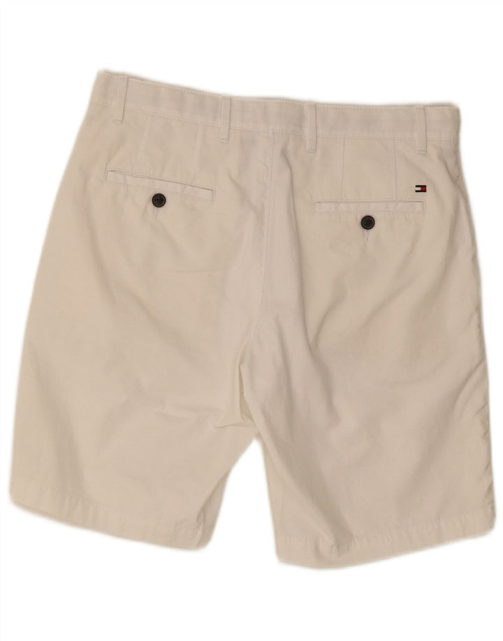 TOMMY HILFIGER Herren Chino Shorts W31 Mittelweiße Baumwolle